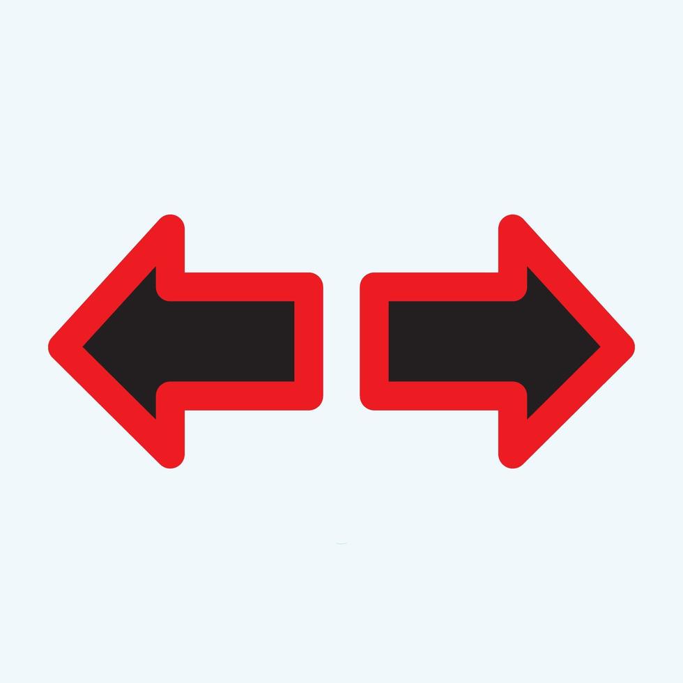 Red arrow icon vector EPS- 10