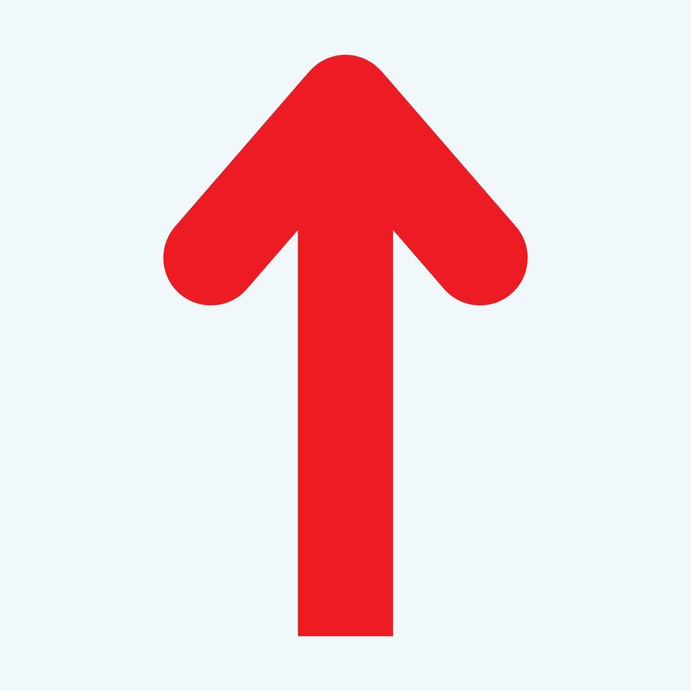 Red arrow icon vector EPS- 10