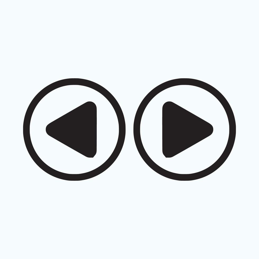 Play button icon in trendy flat style isolated on grey background. Play symbol for your web site design, logo, app, UI. Vector illustration