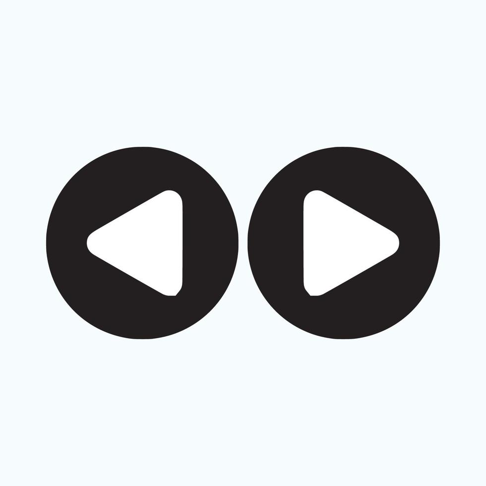 Play button icon in trendy flat style isolated on grey background. Play symbol for your web site design, logo, app, UI. Vector illustration