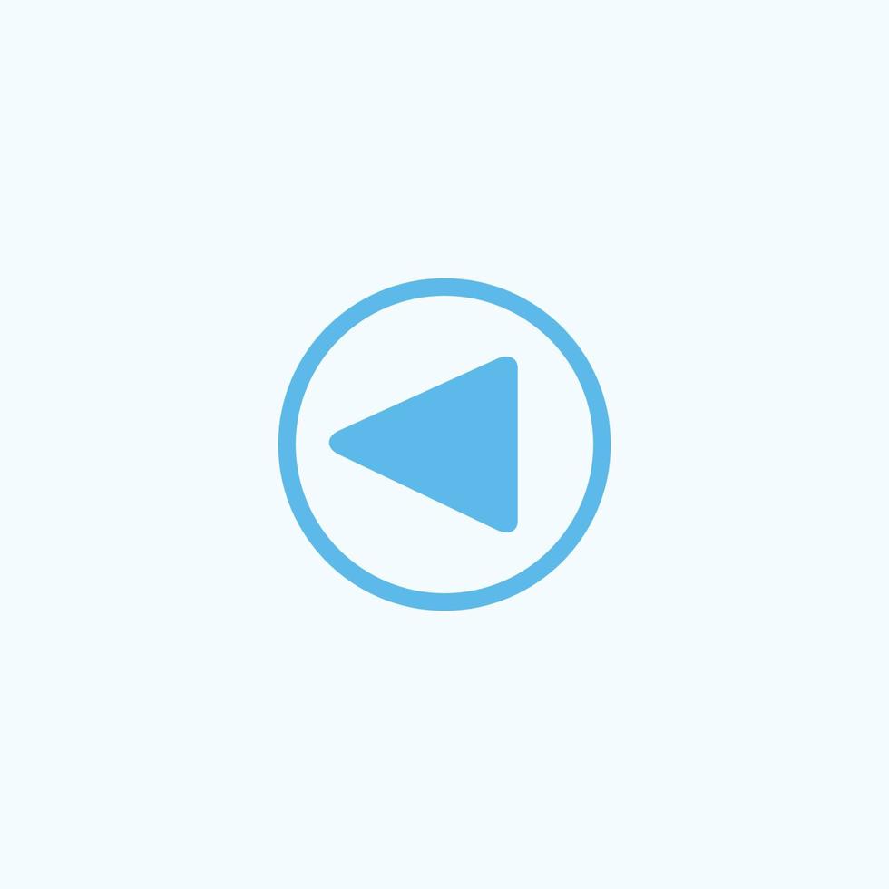 Play button icon in trendy flat style isolated on grey background. Play symbol for your web site design, logo, app, UI. Vector illustration