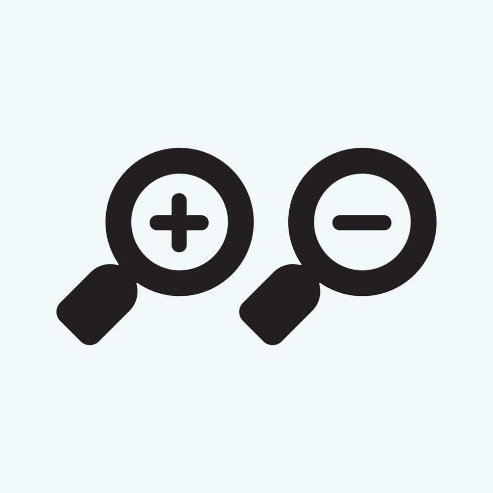 search icon, flat vector graphic on isolated background. - Vector