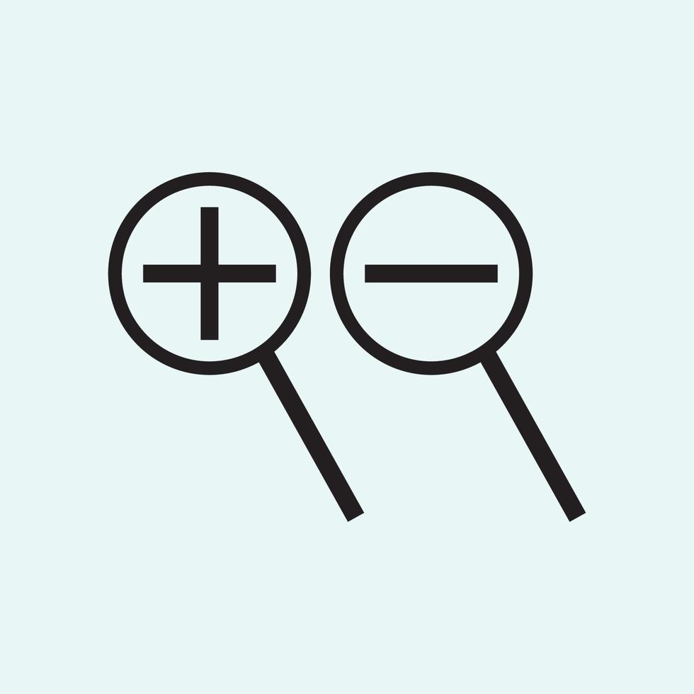search icon, flat vector graphic on isolated background. - Vector