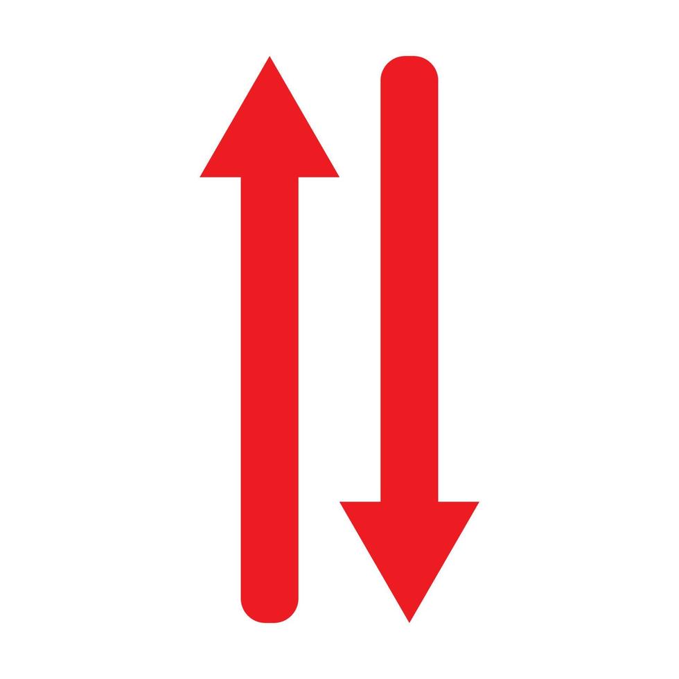Red arrow icon vector EPS- 10