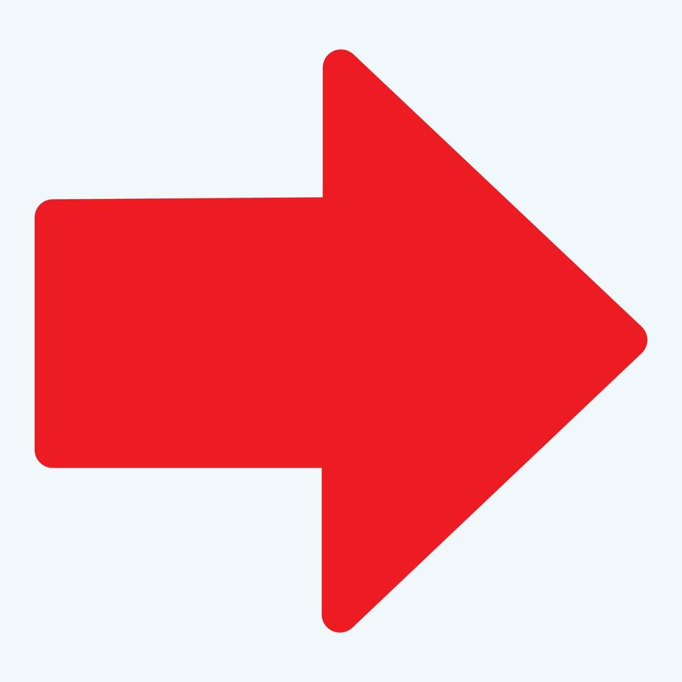 Red arrow icon vector EPS- 10