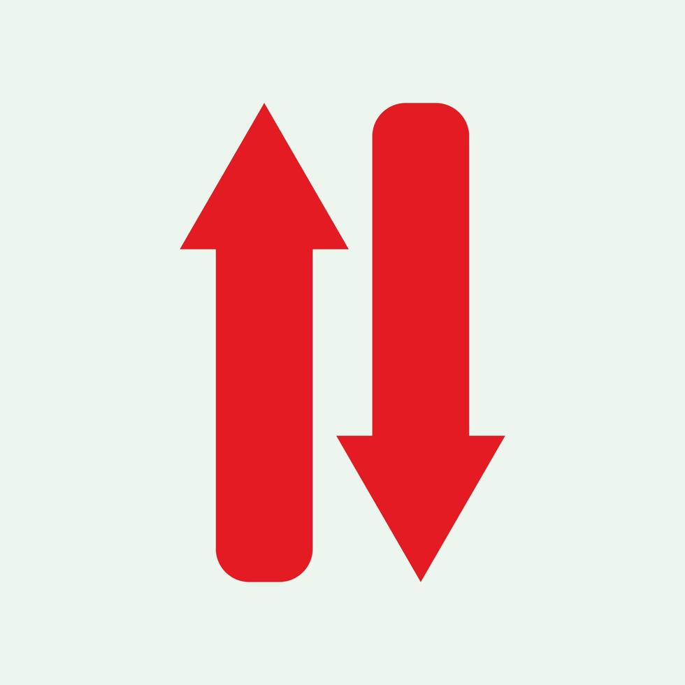 Red arrow icon vector EPS- 10