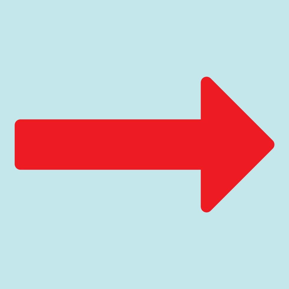 Red arrow icon vector EPS- 10