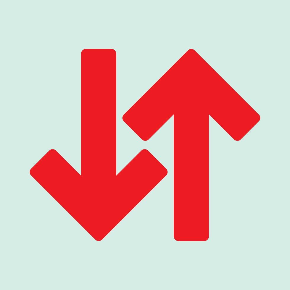 Red arrow icon vector EPS- 10