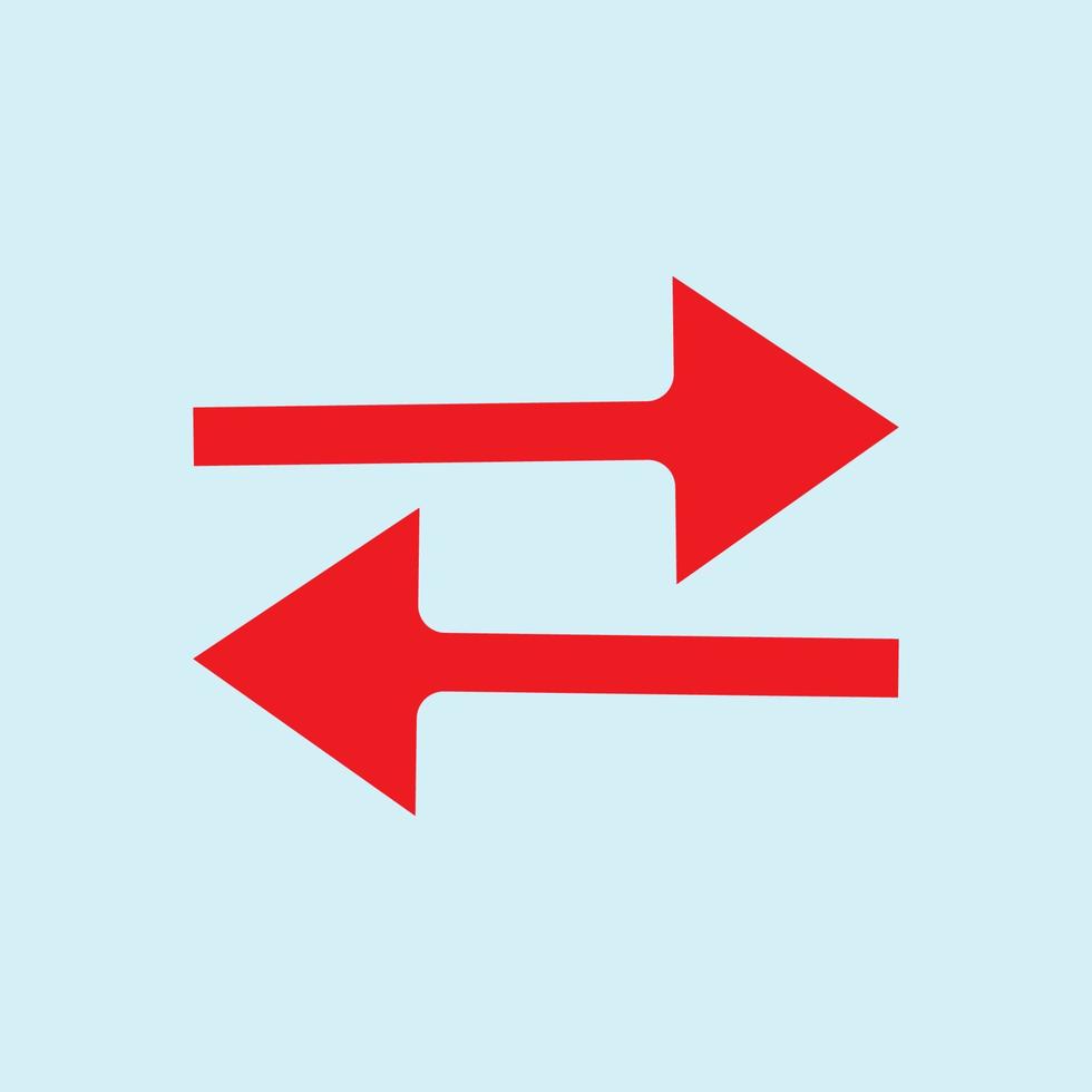 Red arrow icon vector EPS- 10