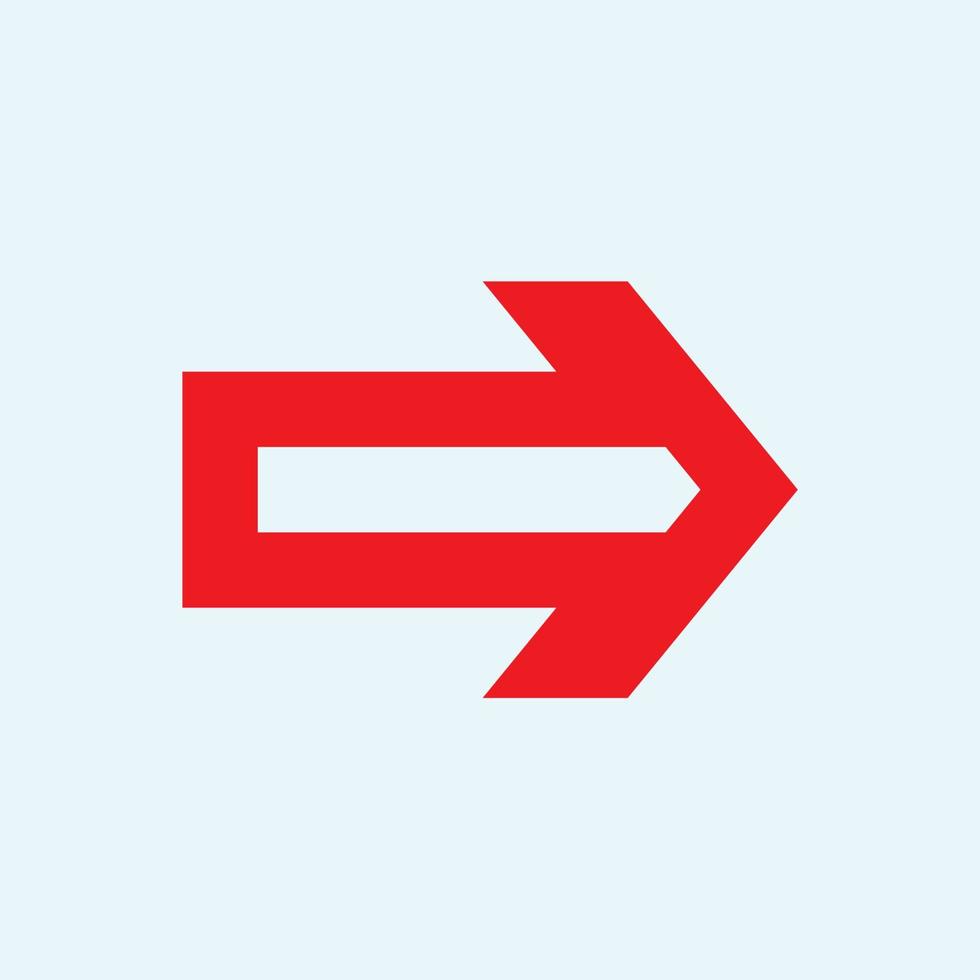 Red arrow icon vector EPS- 10