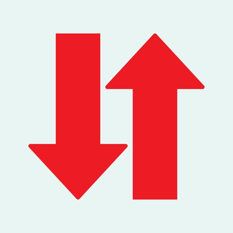 Red arrow icon vector EPS- 10