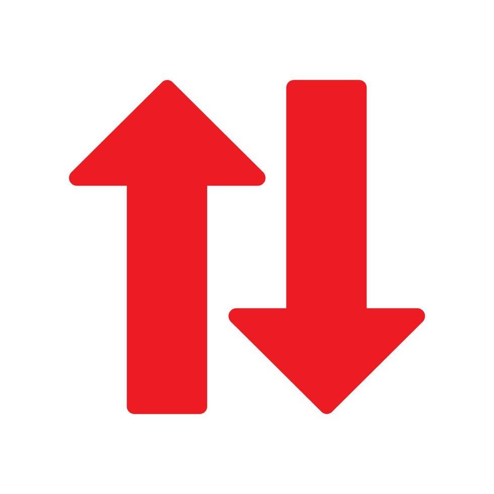 Red arrow icon vector EPS- 10