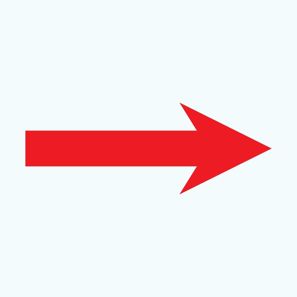 Red arrow icon vector EPS- 10