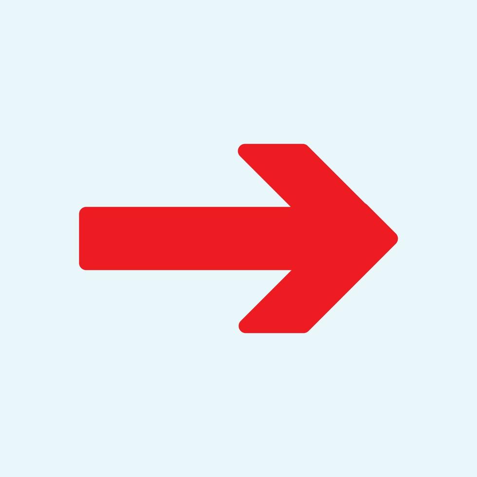 Red arrow icon vector EPS- 10