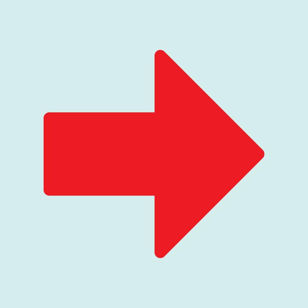 Red arrow icon vector EPS- 10