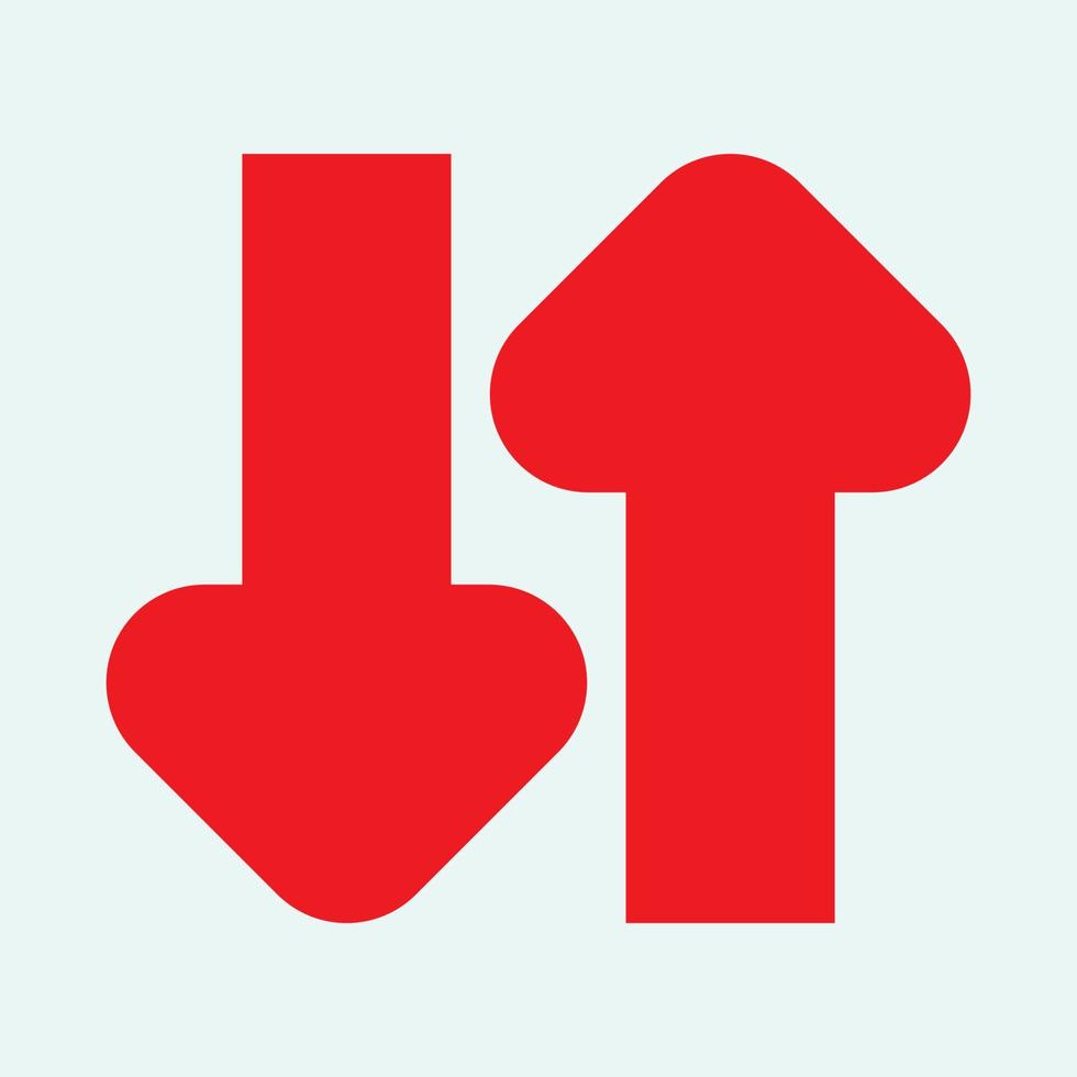 Red arrow icon vector EPS- 10