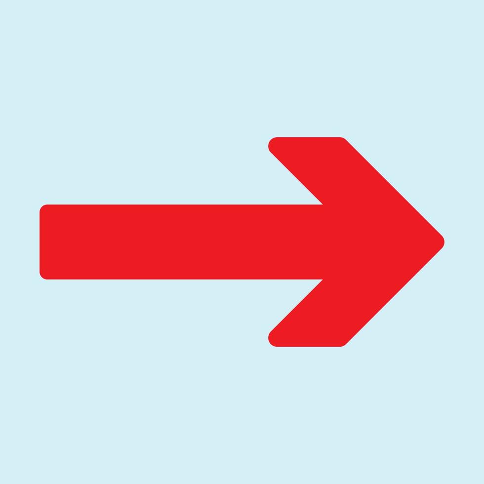 Red arrow icon vector EPS- 10