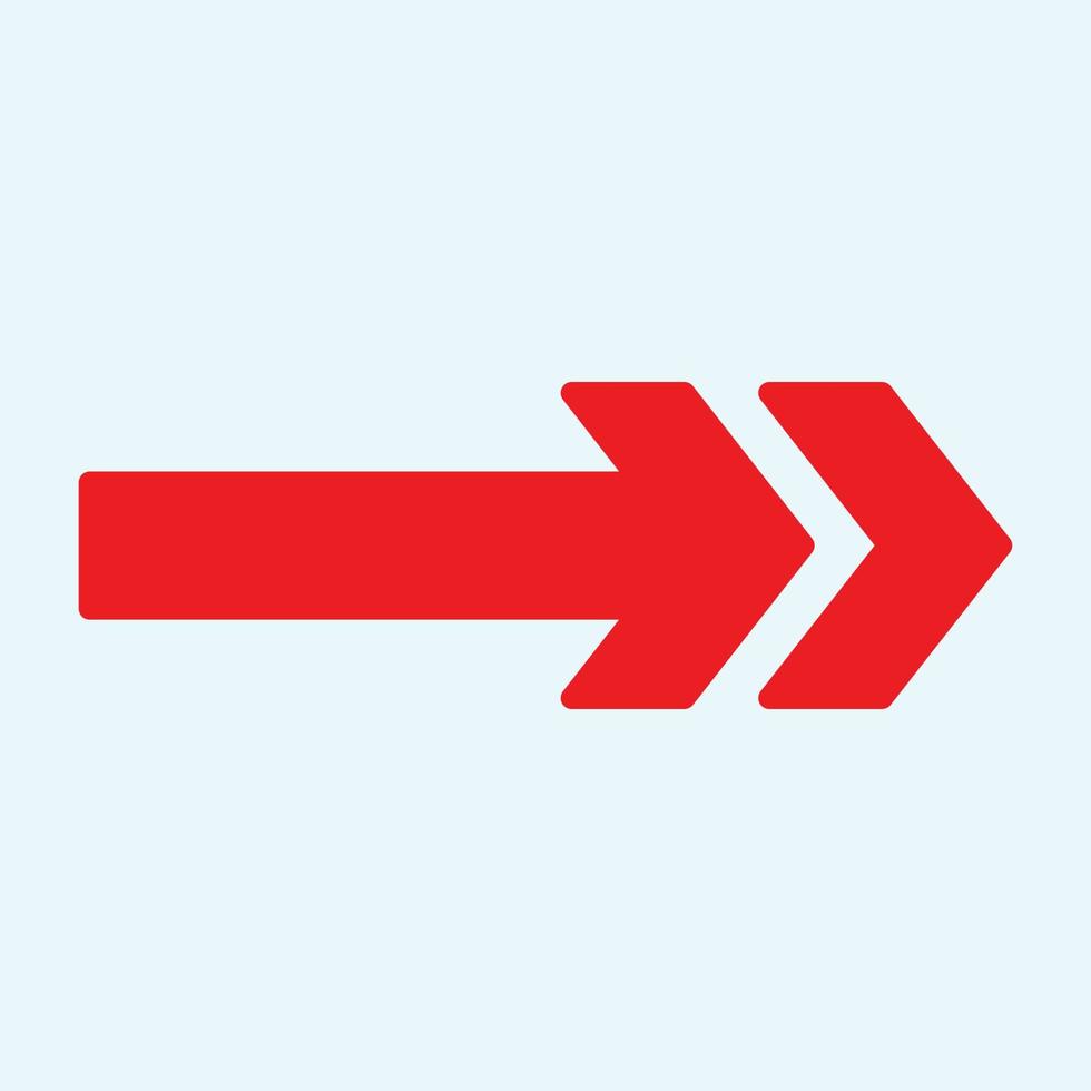Red arrow icon vector EPS- 10