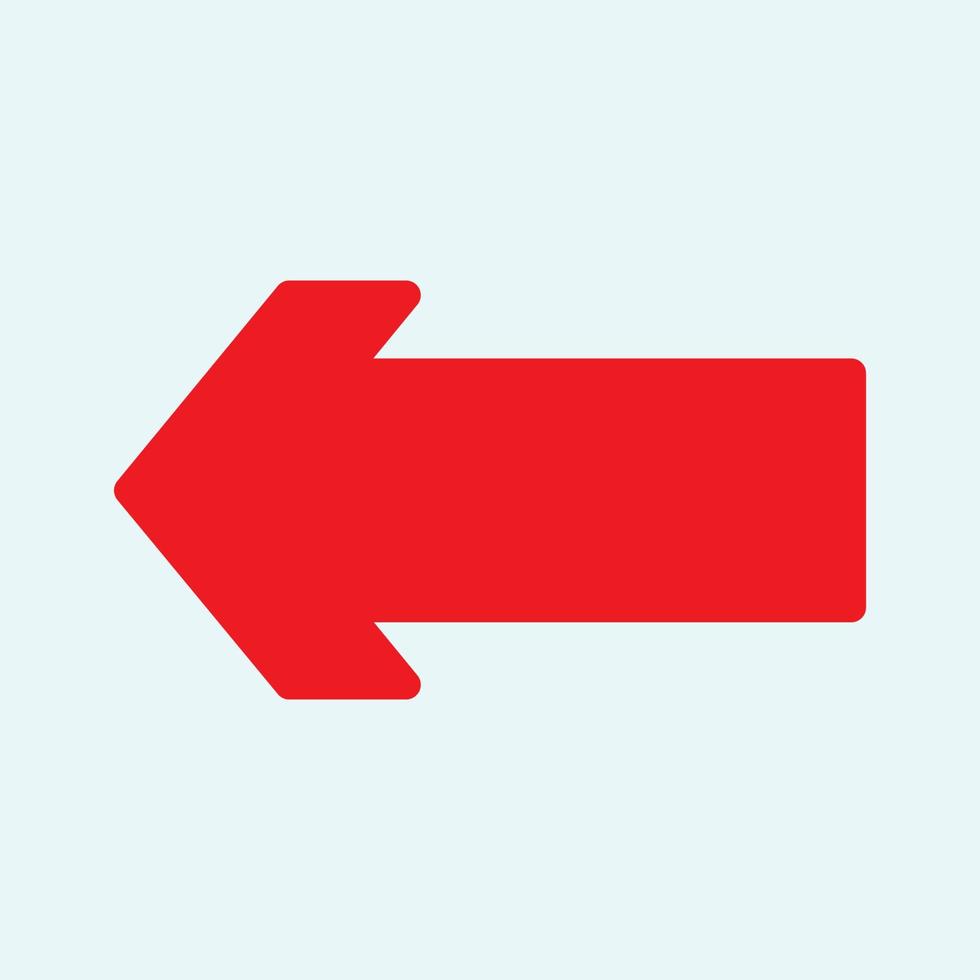Red arrow icon vector EPS- 10