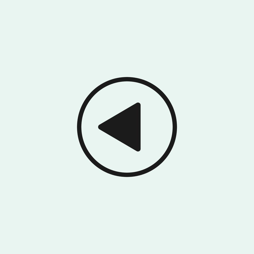Play button icon in trendy flat style isolated on grey background. Play symbol for your web site design, logo, app, UI. Vector illustration