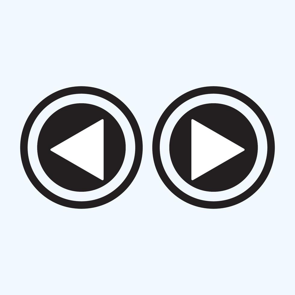 Play button icon in trendy flat style isolated on grey background. Play symbol for your web site design, logo, app, UI. Vector illustration