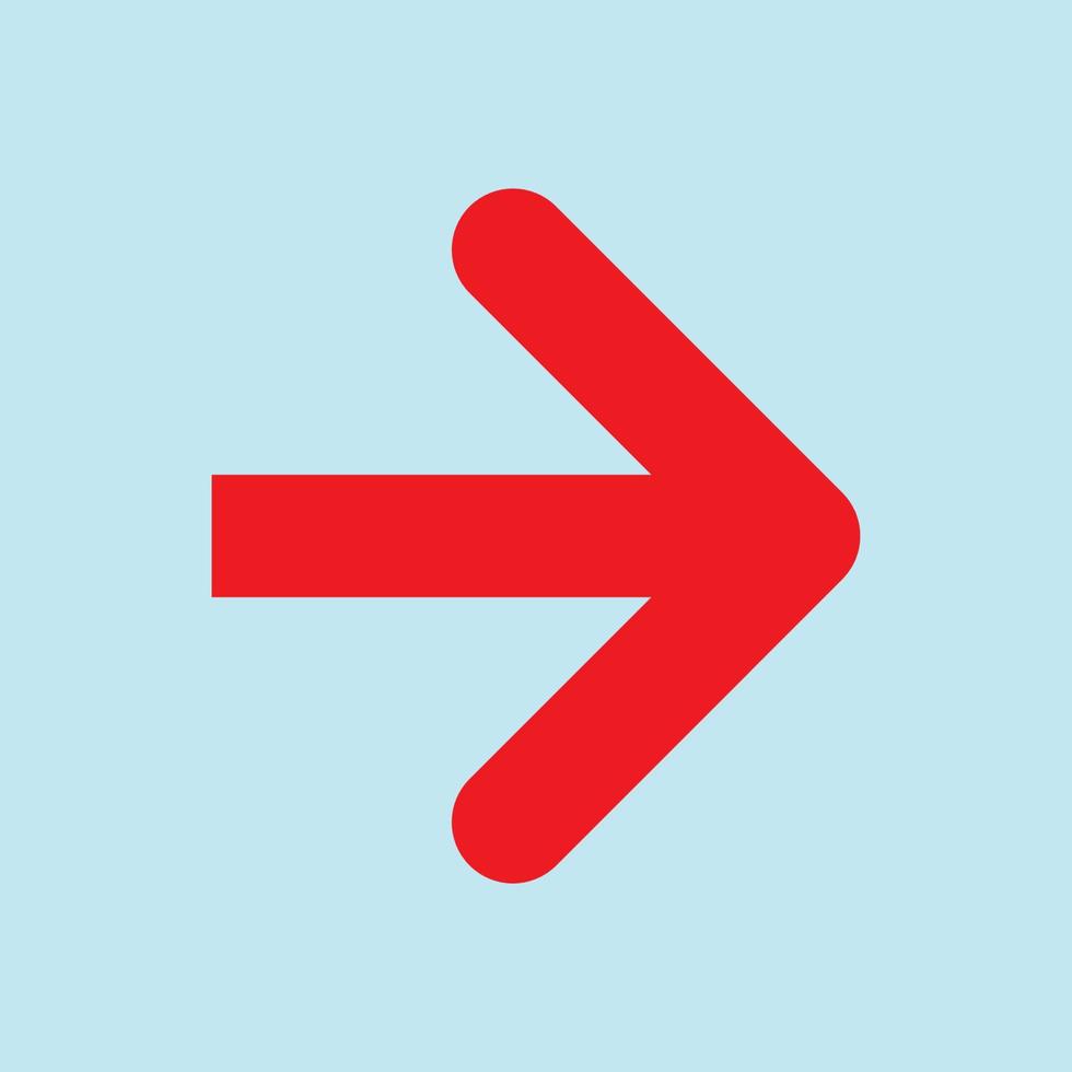 Red arrow icon vector EPS- 10