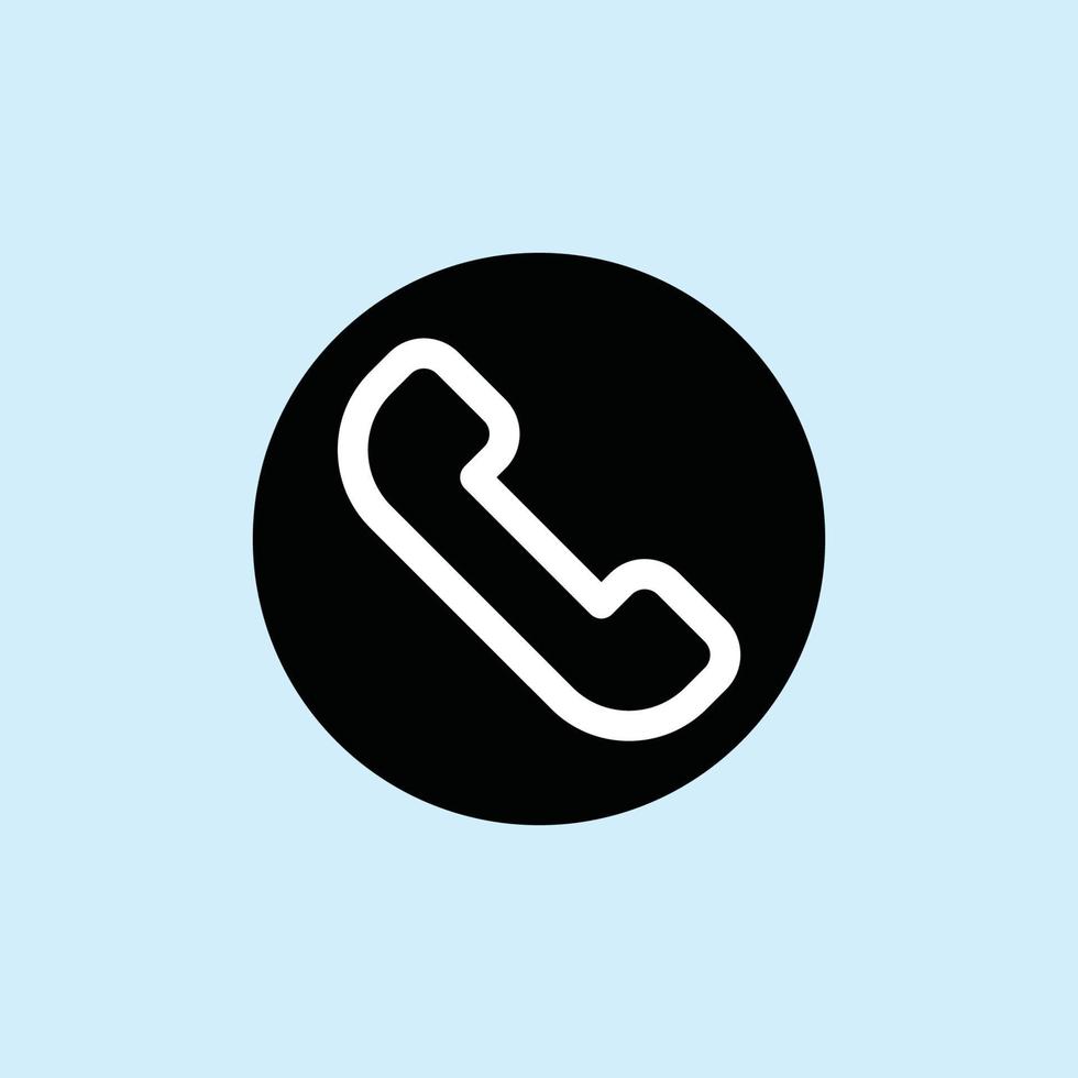 Phone icon vector. Phone glyph icon illustration - Vector