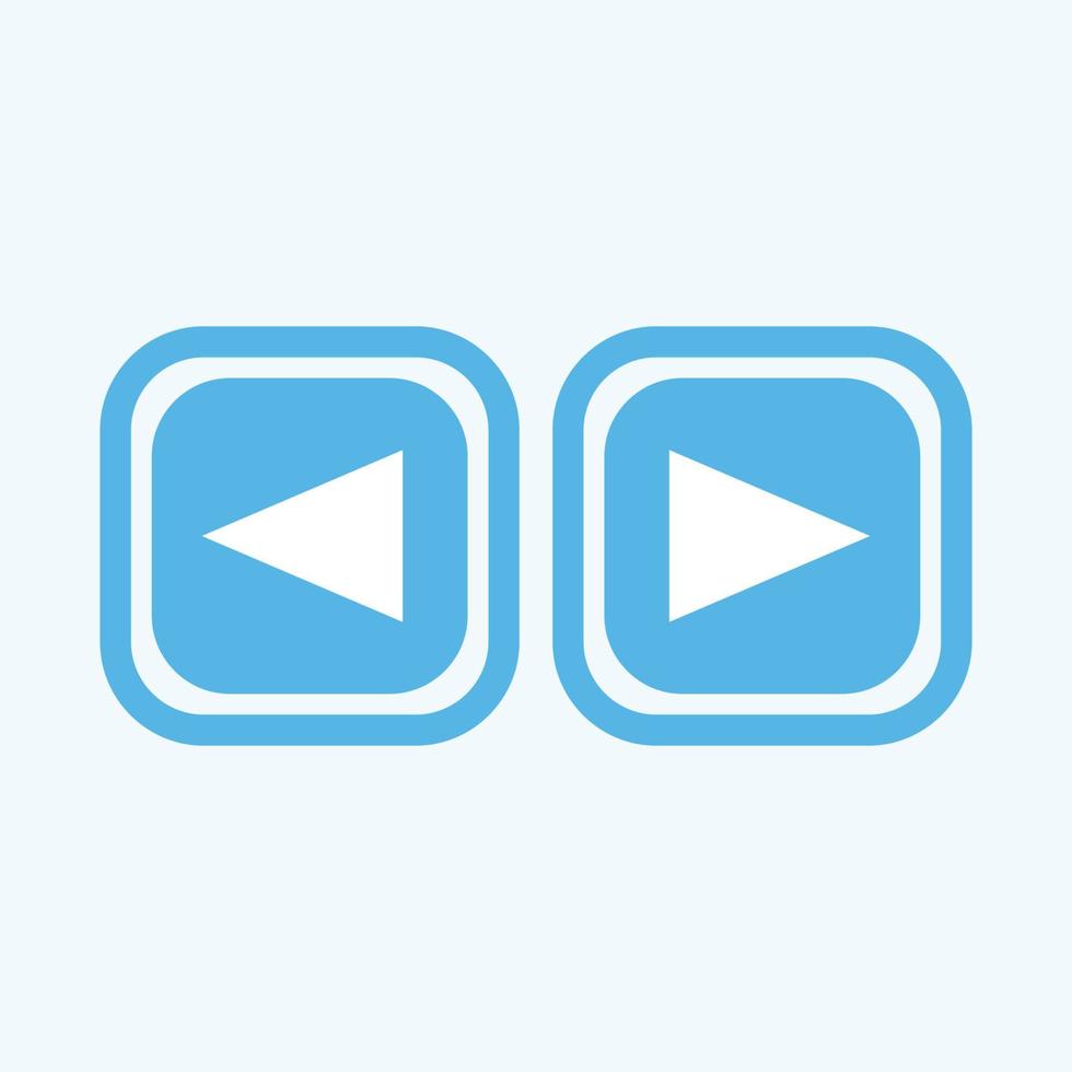 Play button icon in trendy flat style isolated on grey background. Play symbol for your web site design, logo, app, UI. Vector illustration