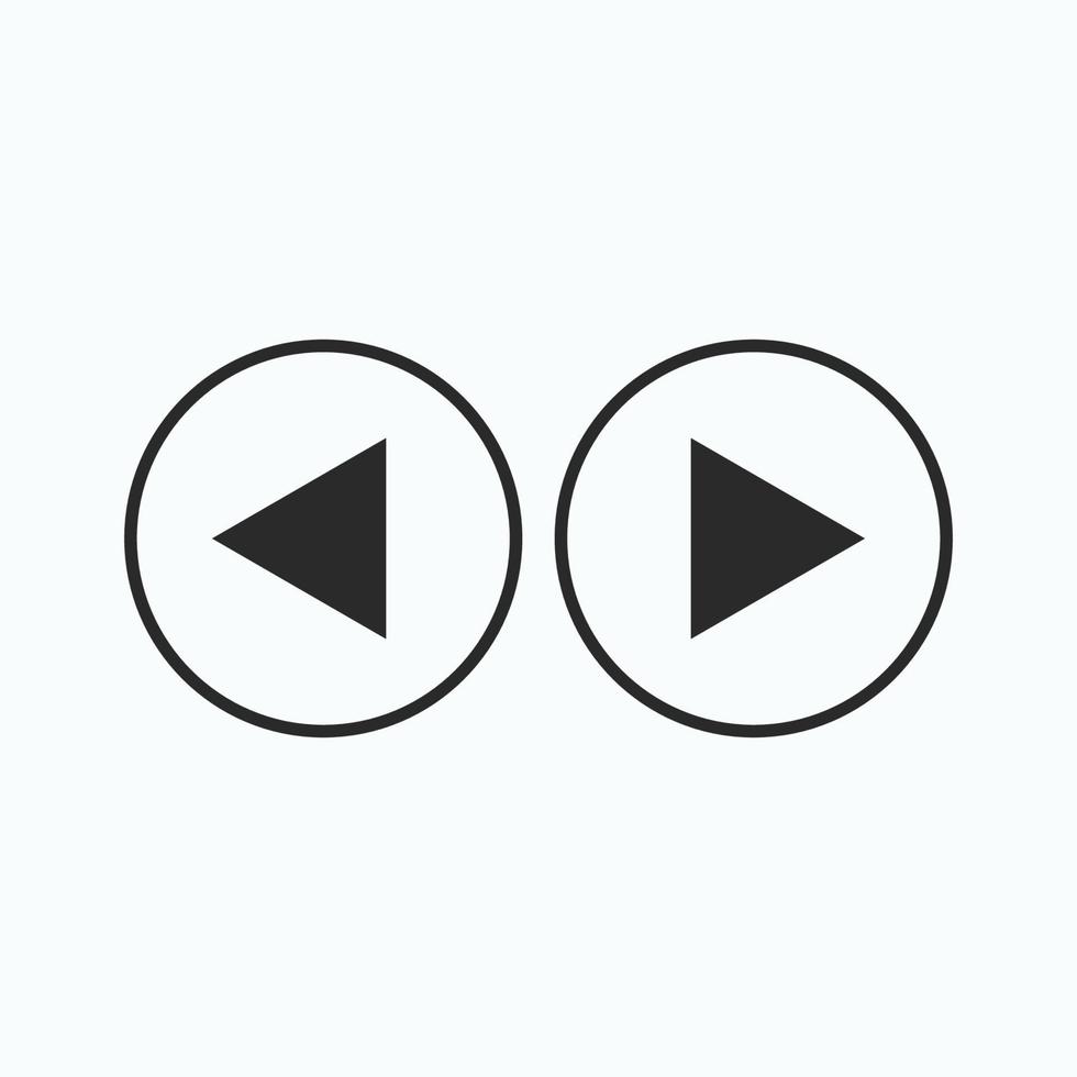 Play button icon in trendy flat style isolated on grey background. Play symbol for your web site design, logo, app, UI. Vector illustration