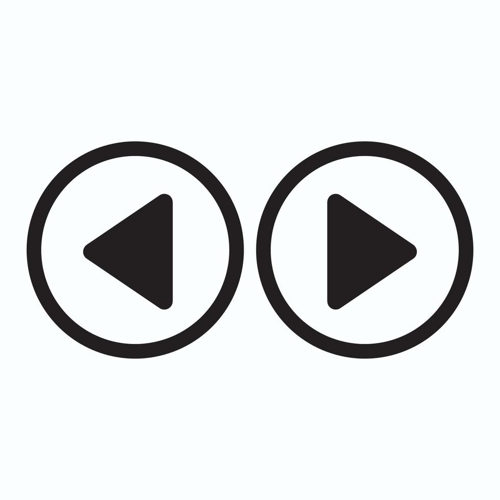 Play button icon in trendy flat style isolated on grey background. Play symbol for your web site design, logo, app, UI. Vector illustration