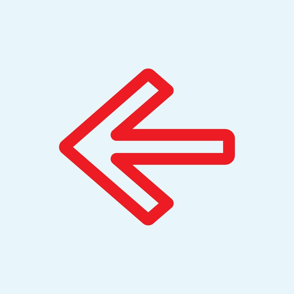 Red arrow icon vector EPS- 10