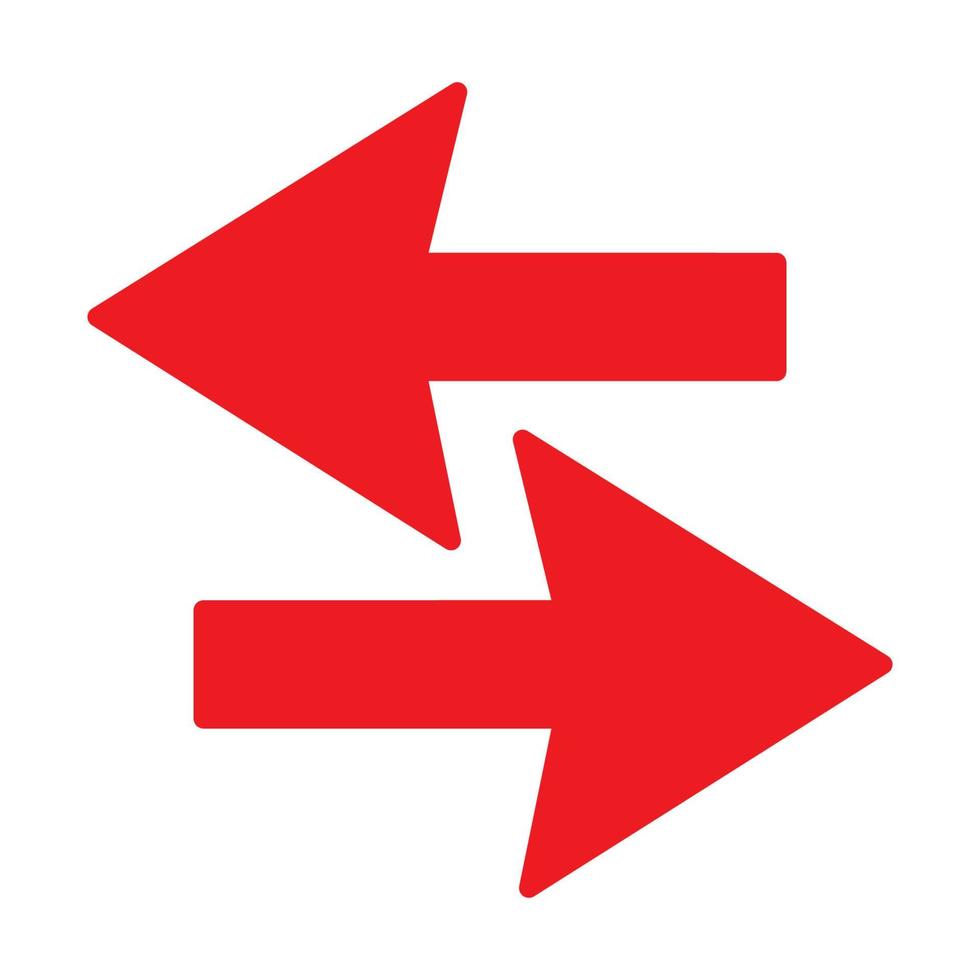 Red arrow icon vector EPS- 10
