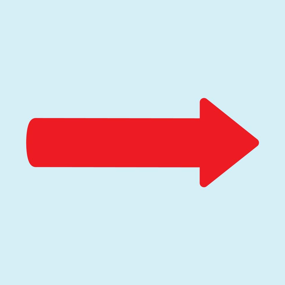 Red arrow icon vector EPS- 10