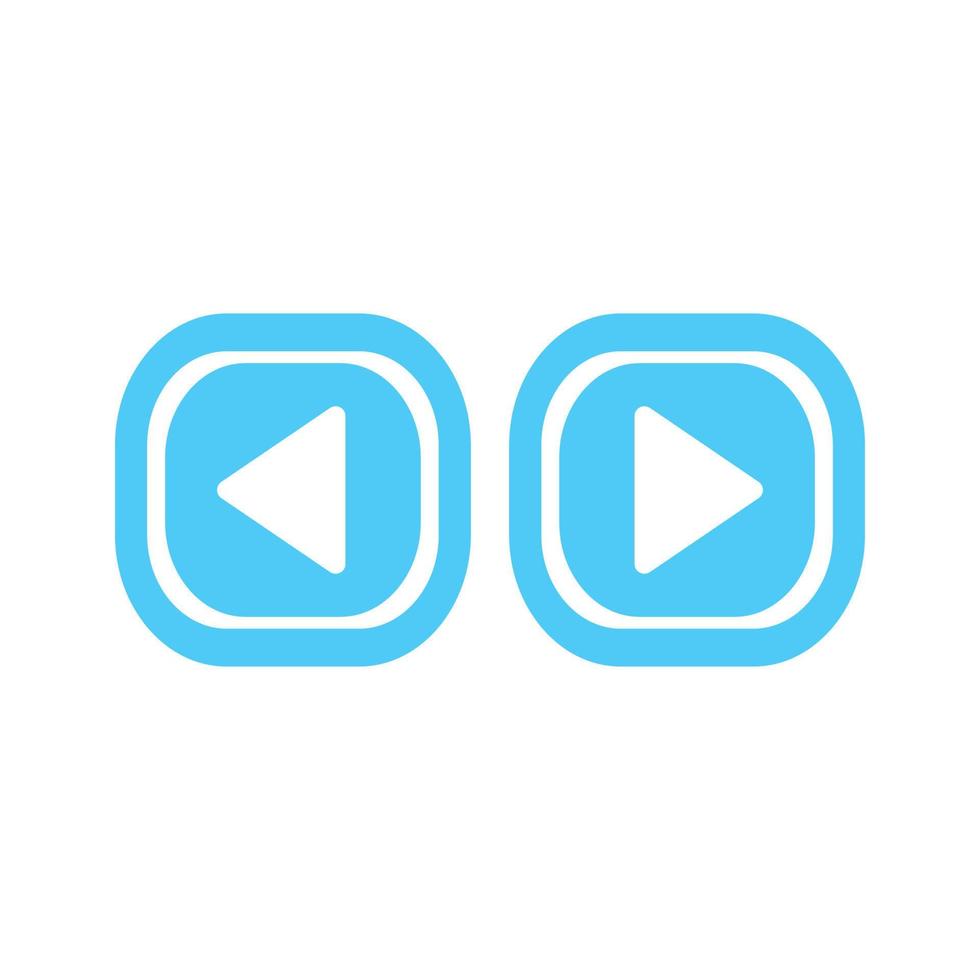 Play button icon in trendy flat style isolated on grey background. Play symbol for your web site design, logo, app, UI. Vector illustration