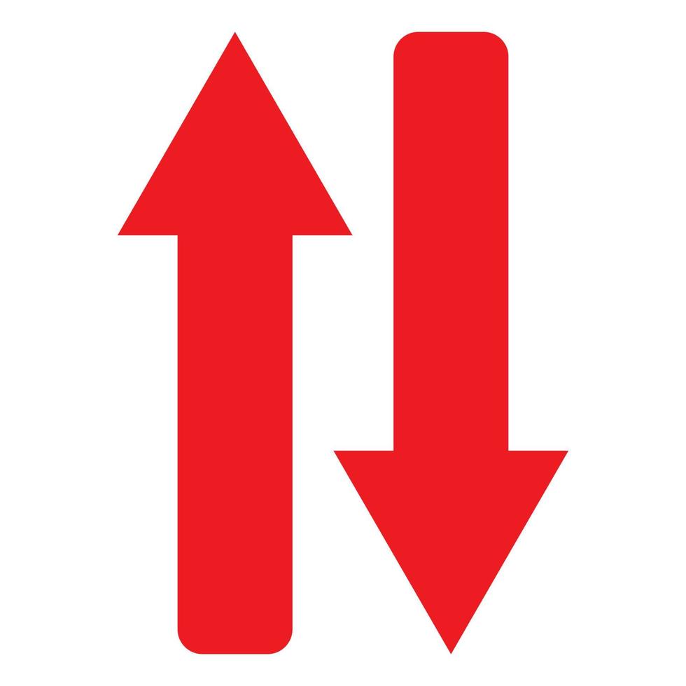 Red arrow icon vector EPS- 10