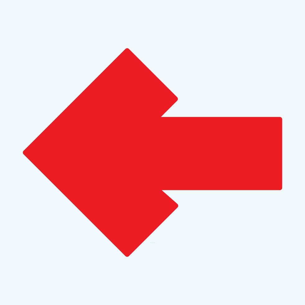 Red arrow icon vector EPS- 10