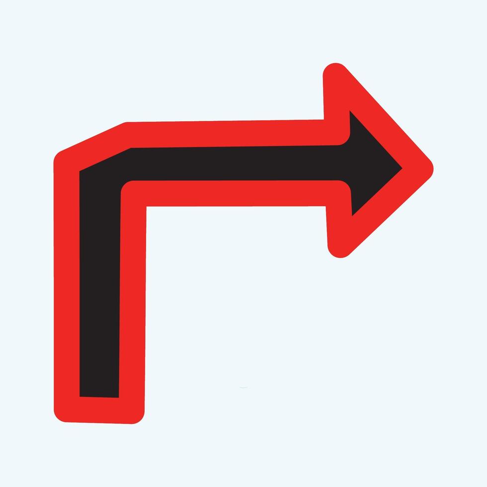 Red arrow icon vector EPS- 10