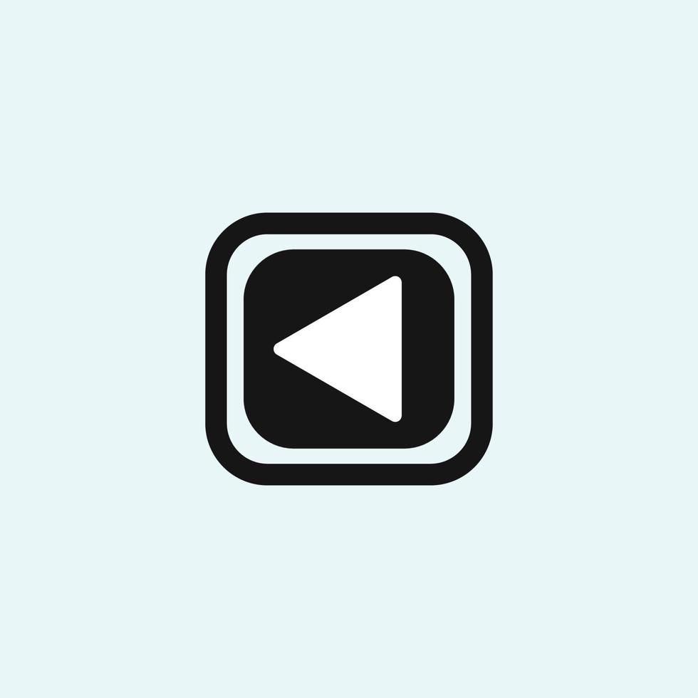 Play button icon in trendy flat style isolated on grey background. Play symbol for your web site design, logo, app, UI. Vector illustration