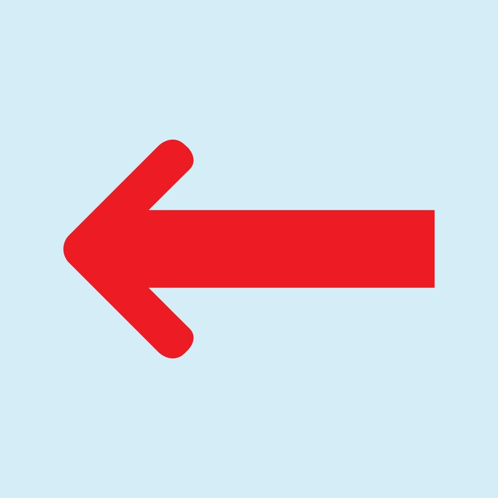 Red arrow icon vector EPS- 10