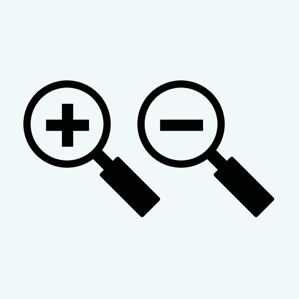 search icon, flat vector graphic on isolated background. - Vector