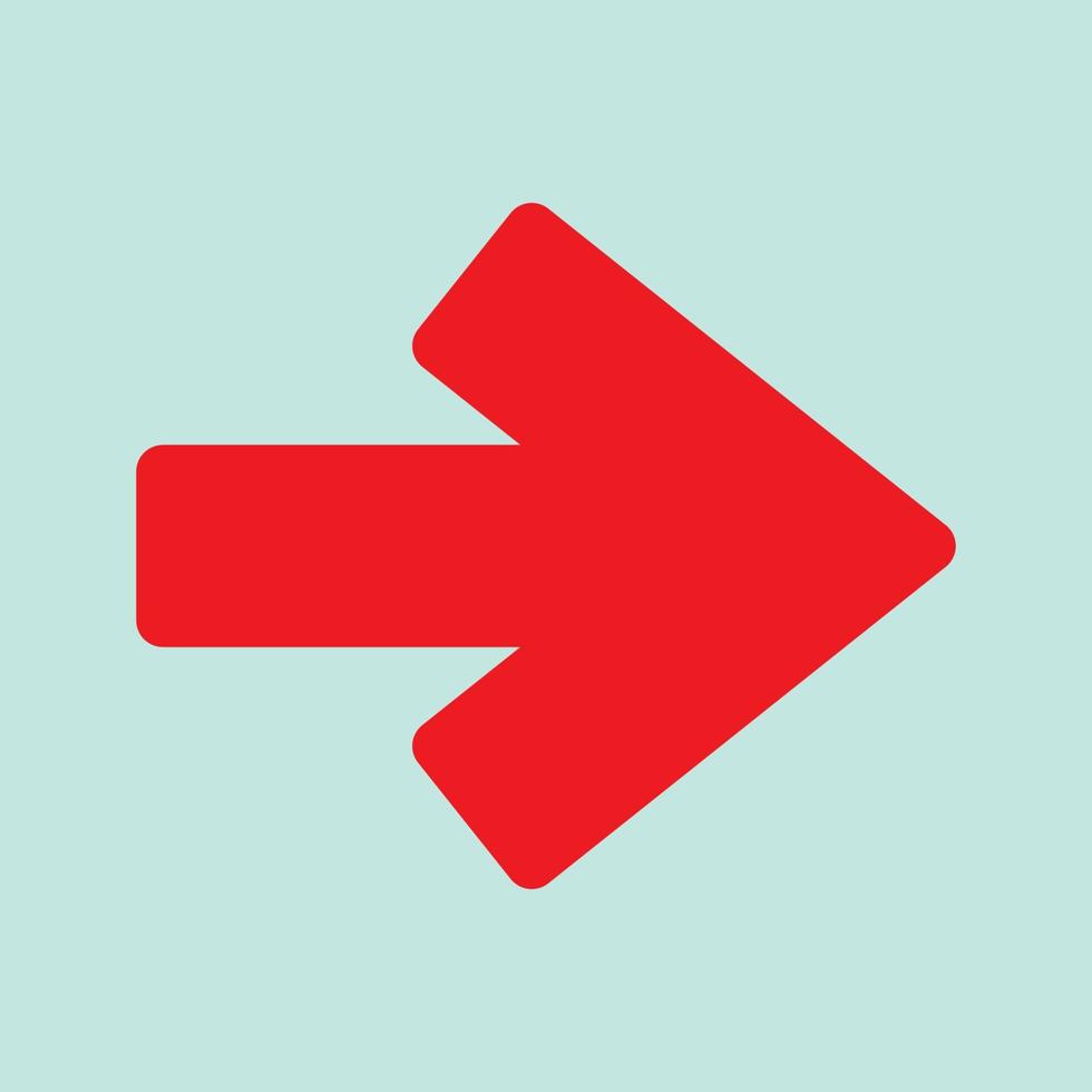 Red arrow icon vector EPS- 10