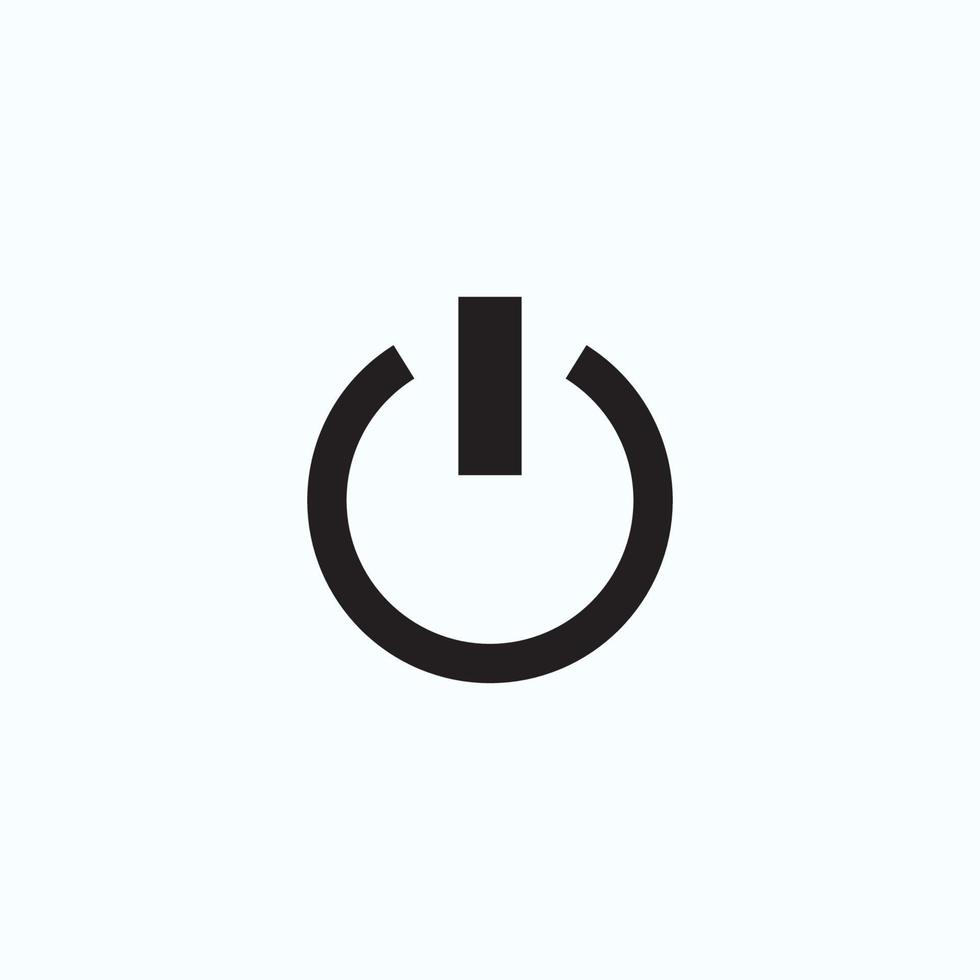 vector shut down icon EPS- 10
