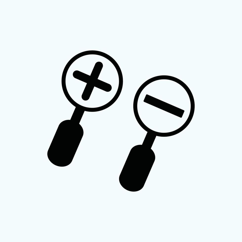 search icon, flat vector graphic on isolated background. - Vector