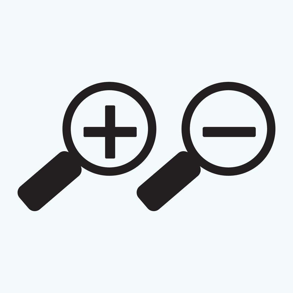 search icon, flat vector graphic on isolated background. - Vector