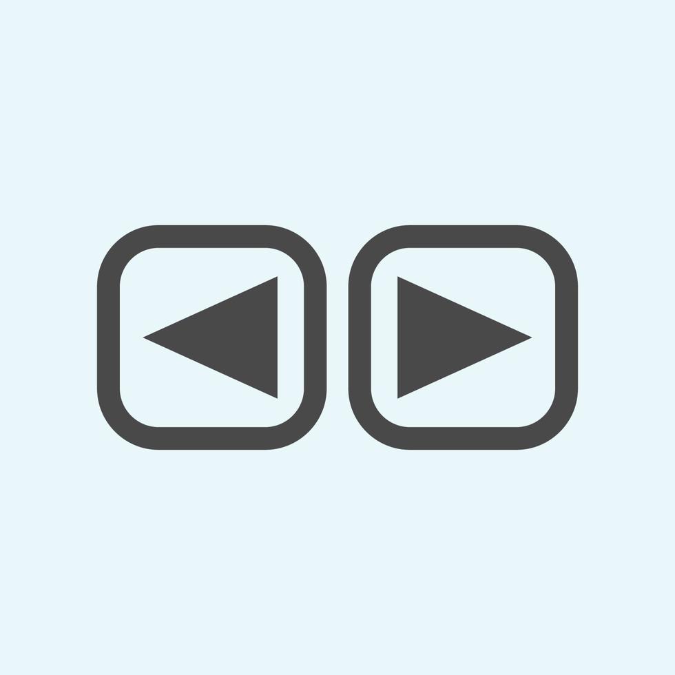 Play button icon in trendy flat style isolated on grey background. Play symbol for your web site design, logo, app, UI. Vector illustration