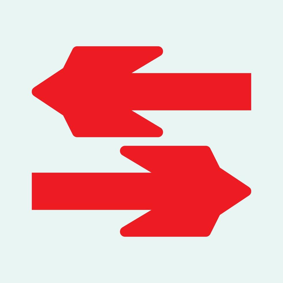 Red arrow icon vector EPS- 10