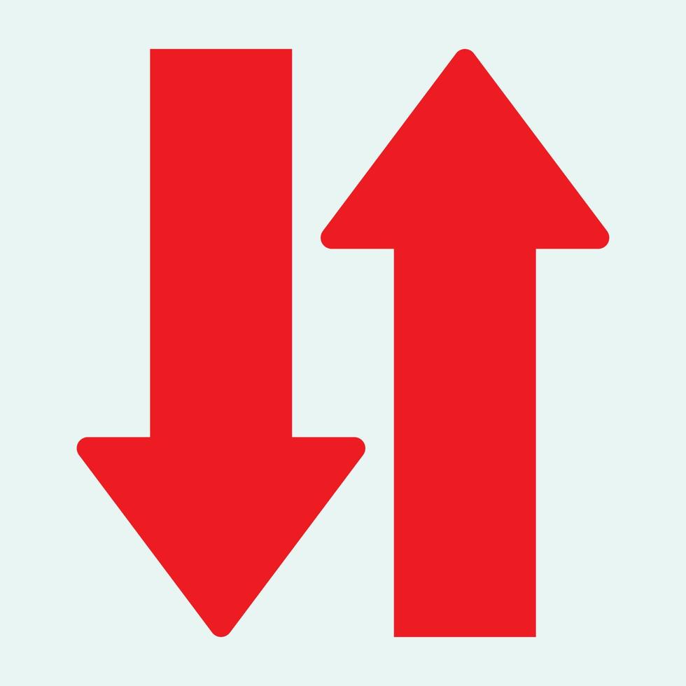 Red arrow icon vector EPS- 10