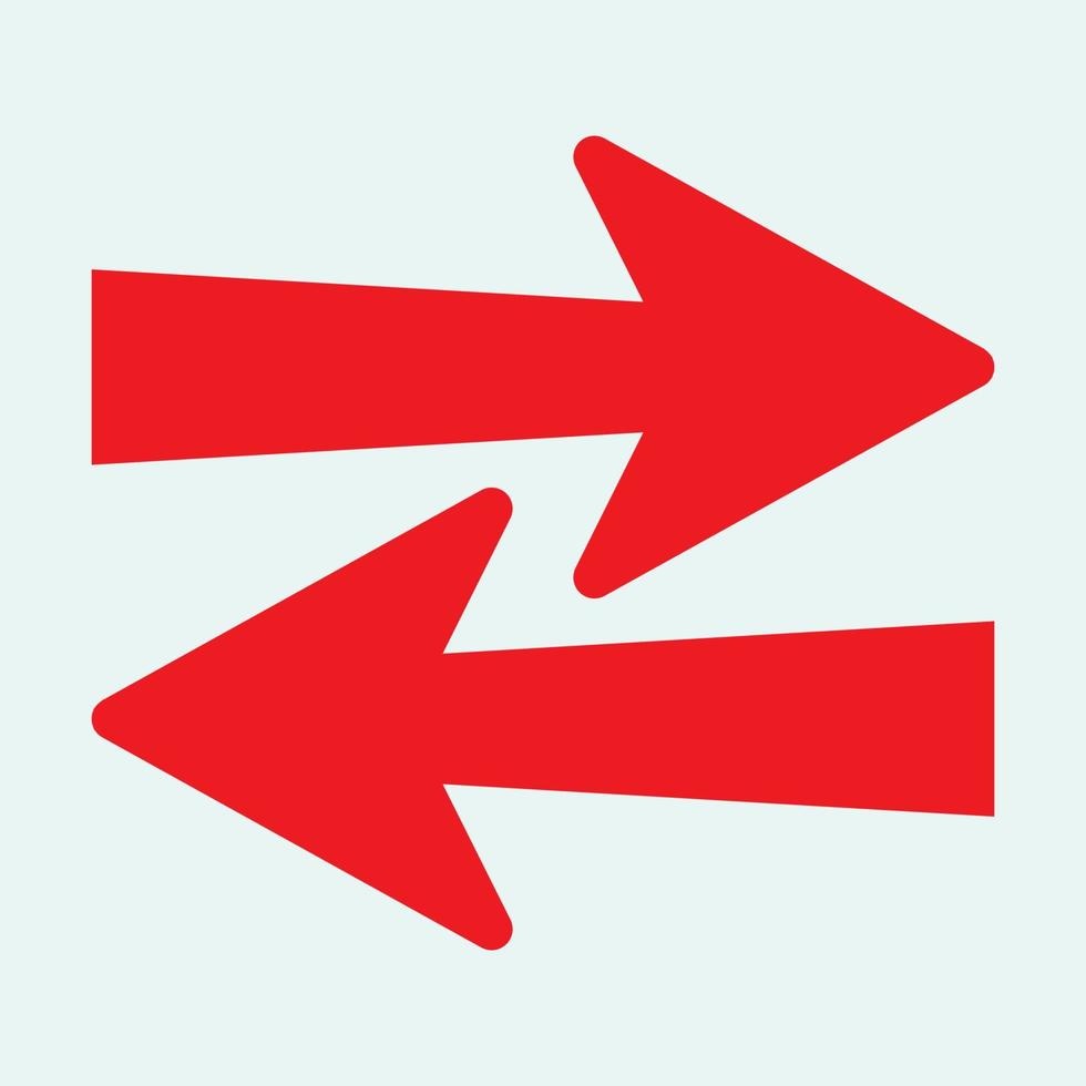 Red arrow icon vector EPS- 10