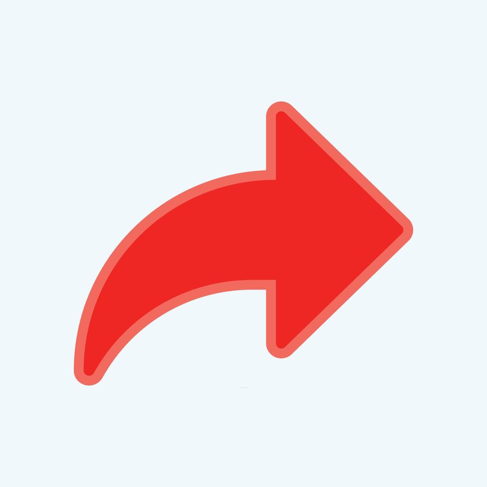 Red arrow icon vector EPS- 10