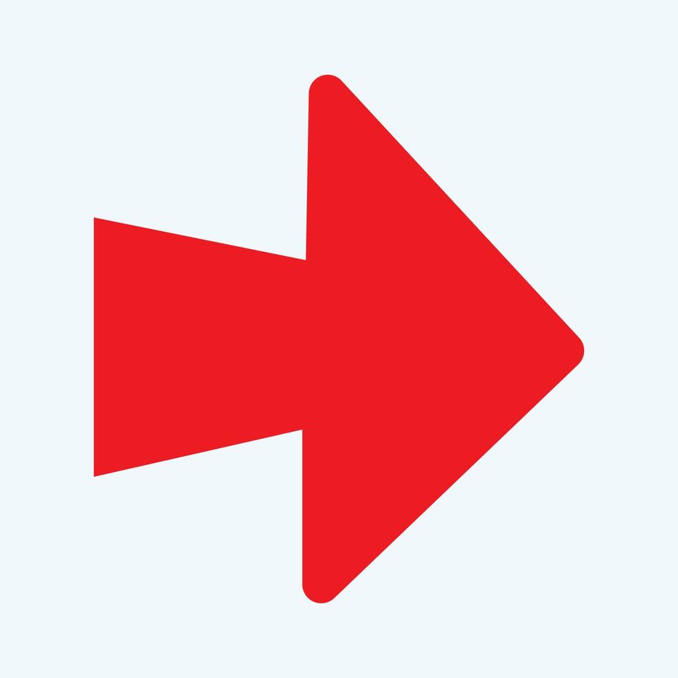 Red arrow icon vector EPS- 10